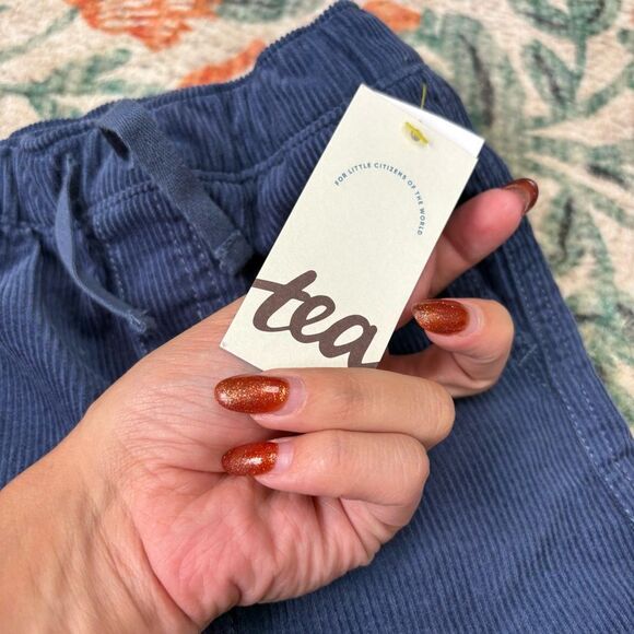 Tea Collection Corduroy Pants Navy Blue 3-6 Months NWT - Picture 3 of 5